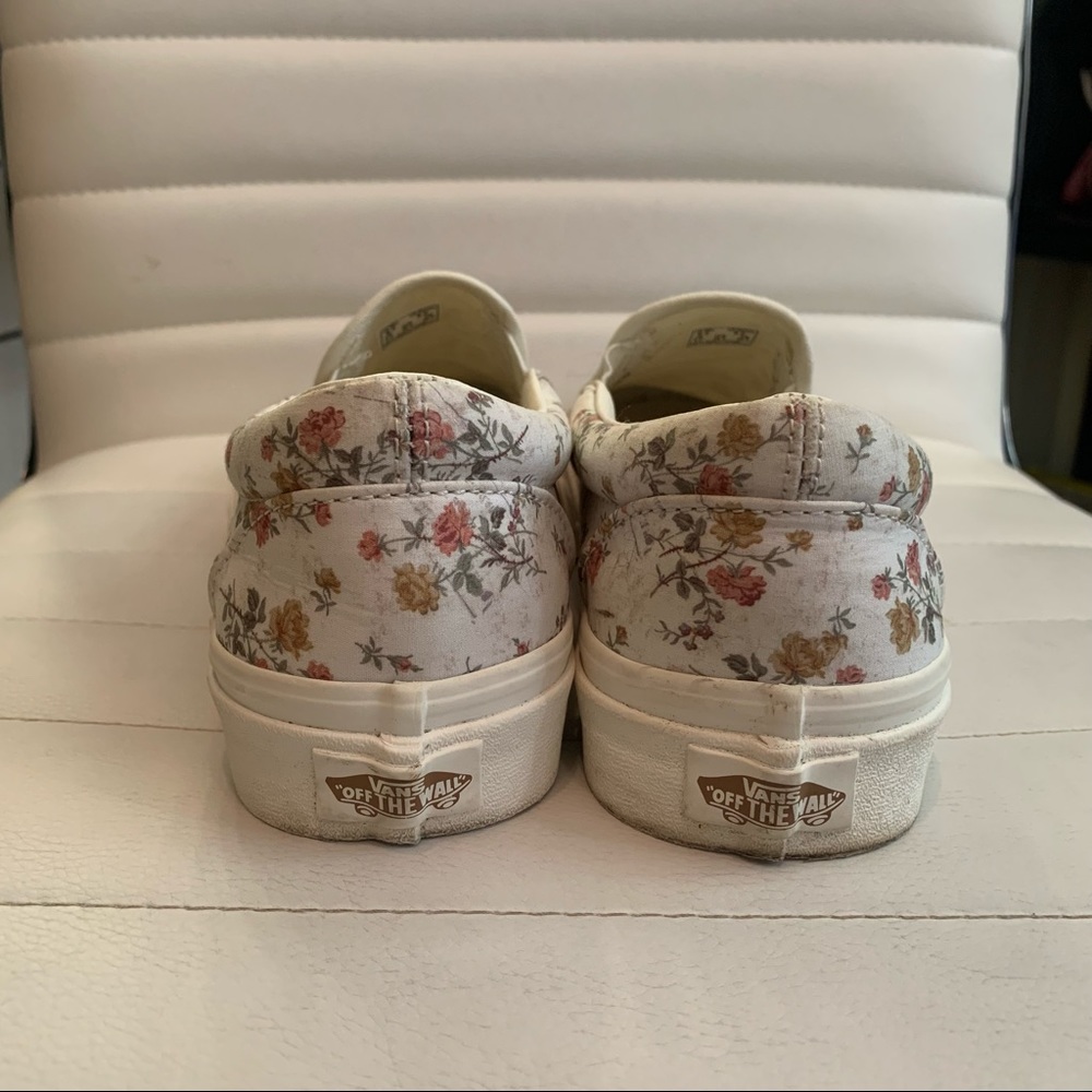 ✨️Vintage Slip On Floral Vans! The Original Skate Shoe! Size 8 - Picture 5 of 8